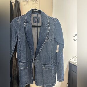 Gap denim blazer xs NWT